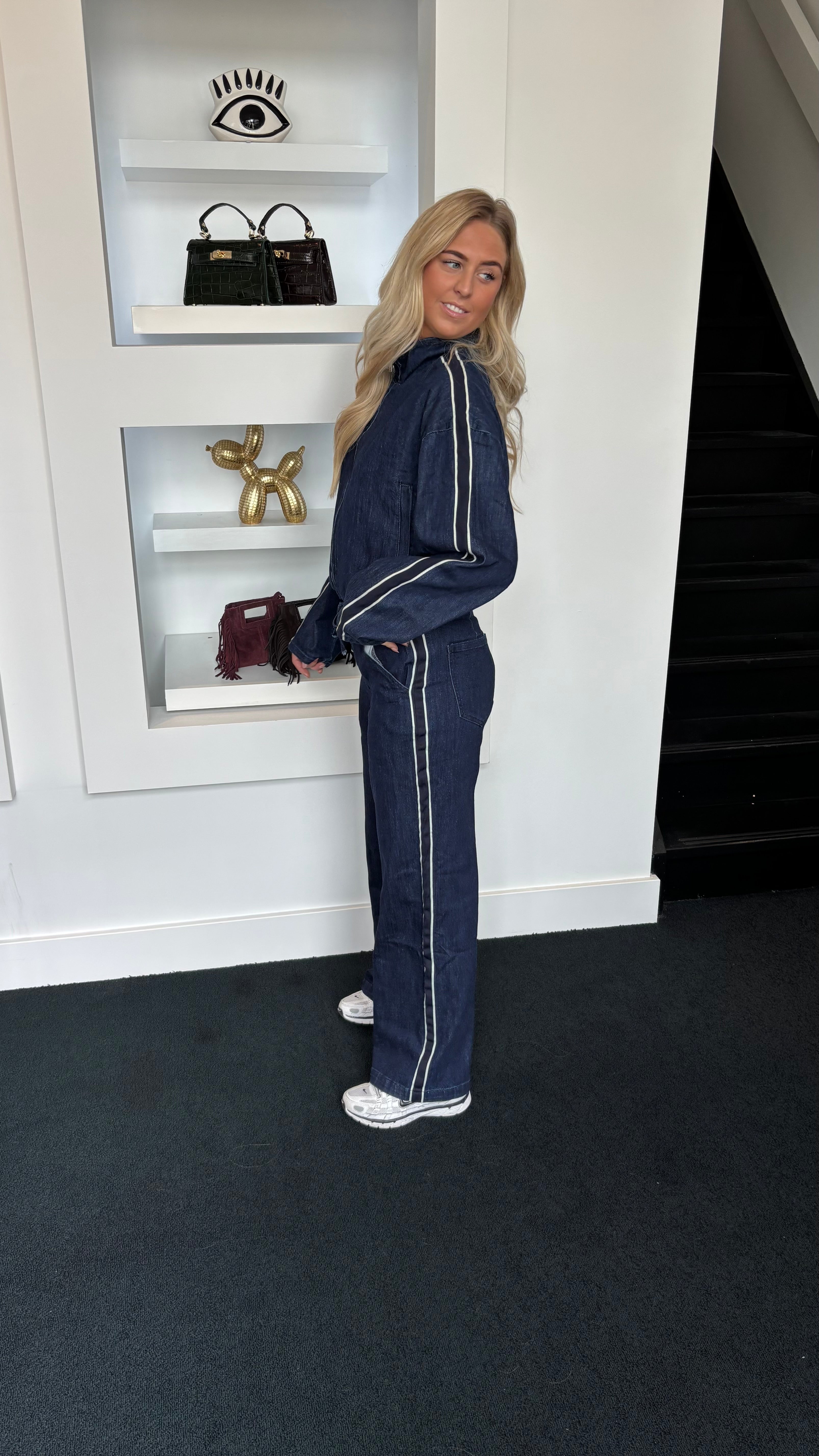 Double Denim Bomber Co-ord Set