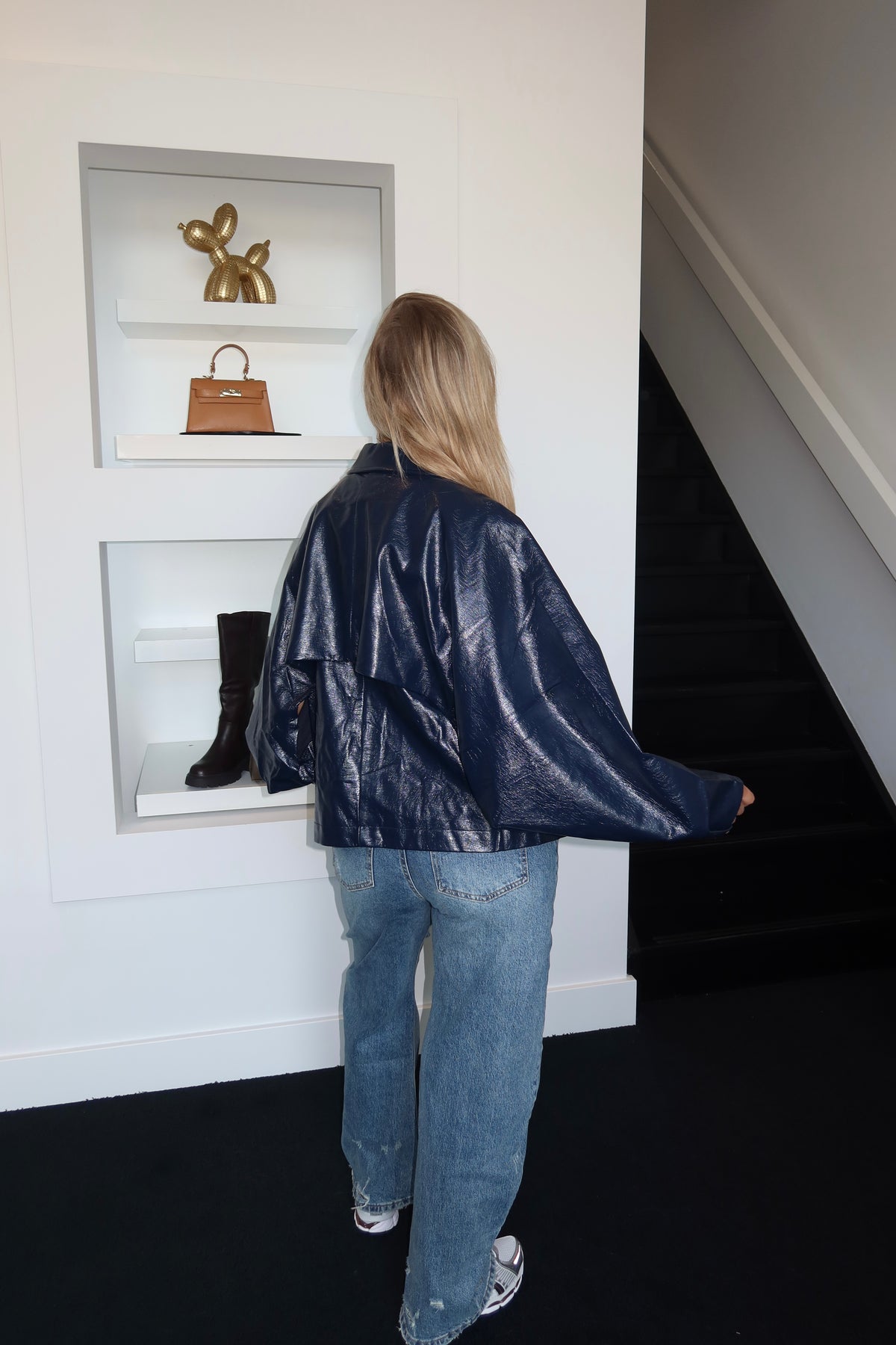 Eli Jacket Glossy Navy