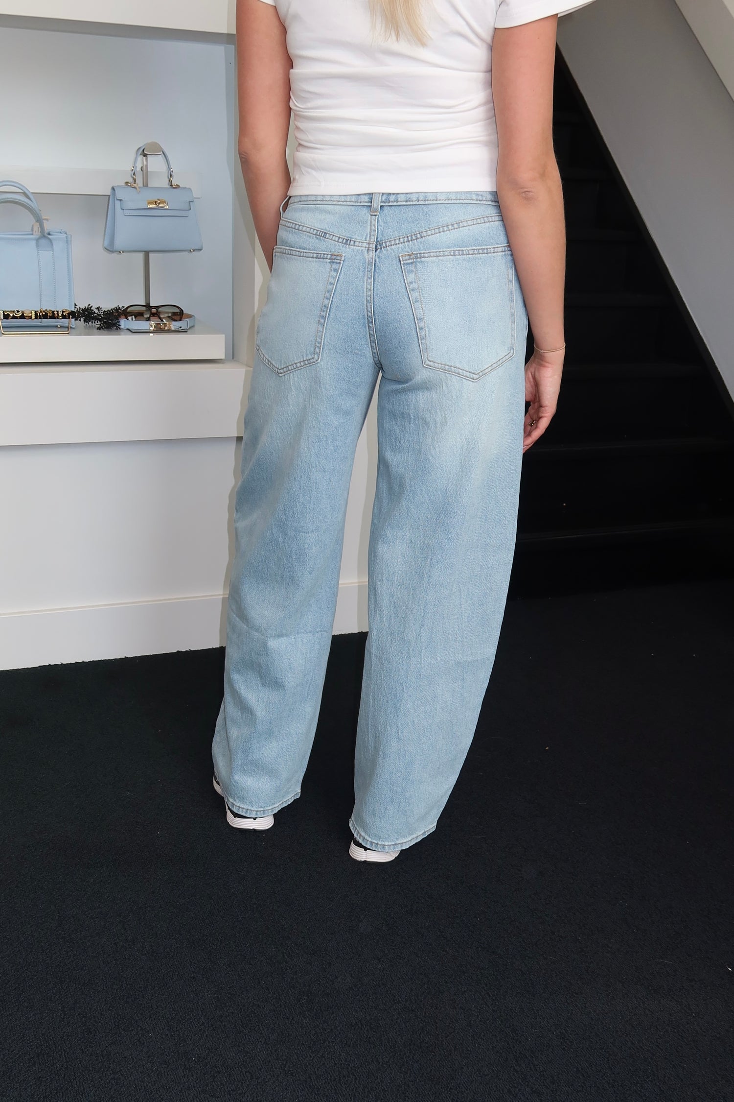Laulia Fold Over Full Length Jeans 6062