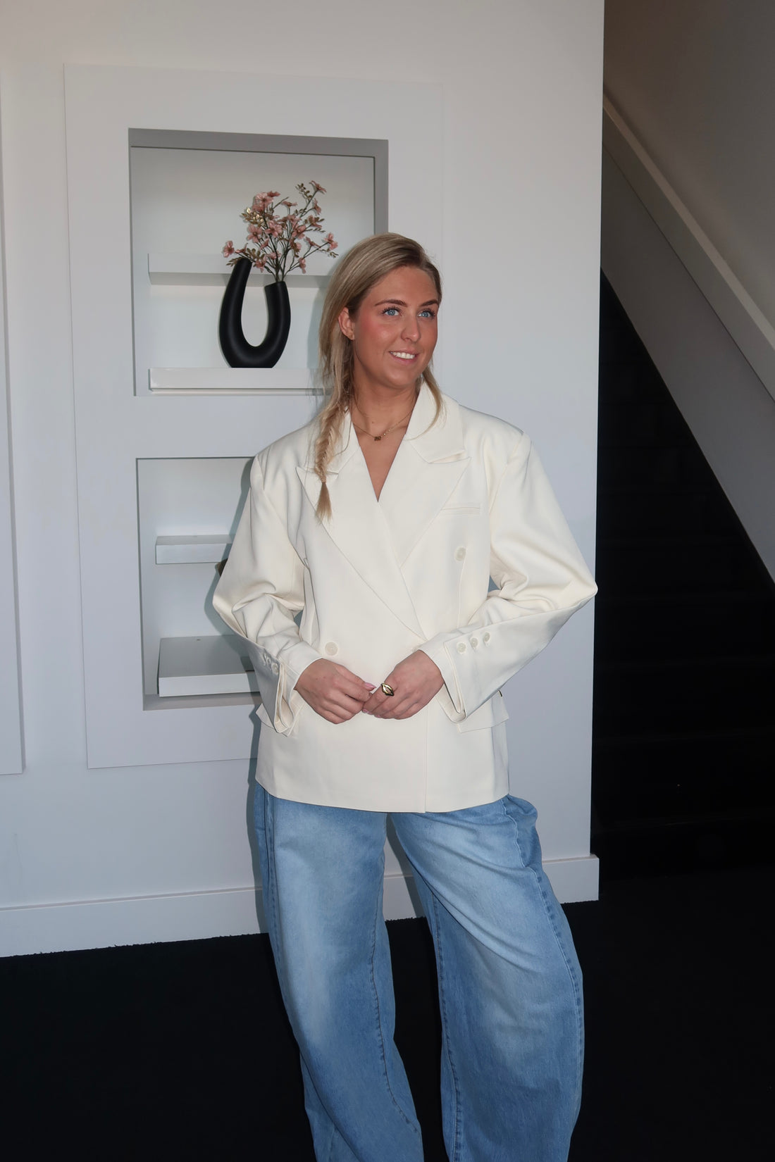 Lael Oversized Blazer Beige