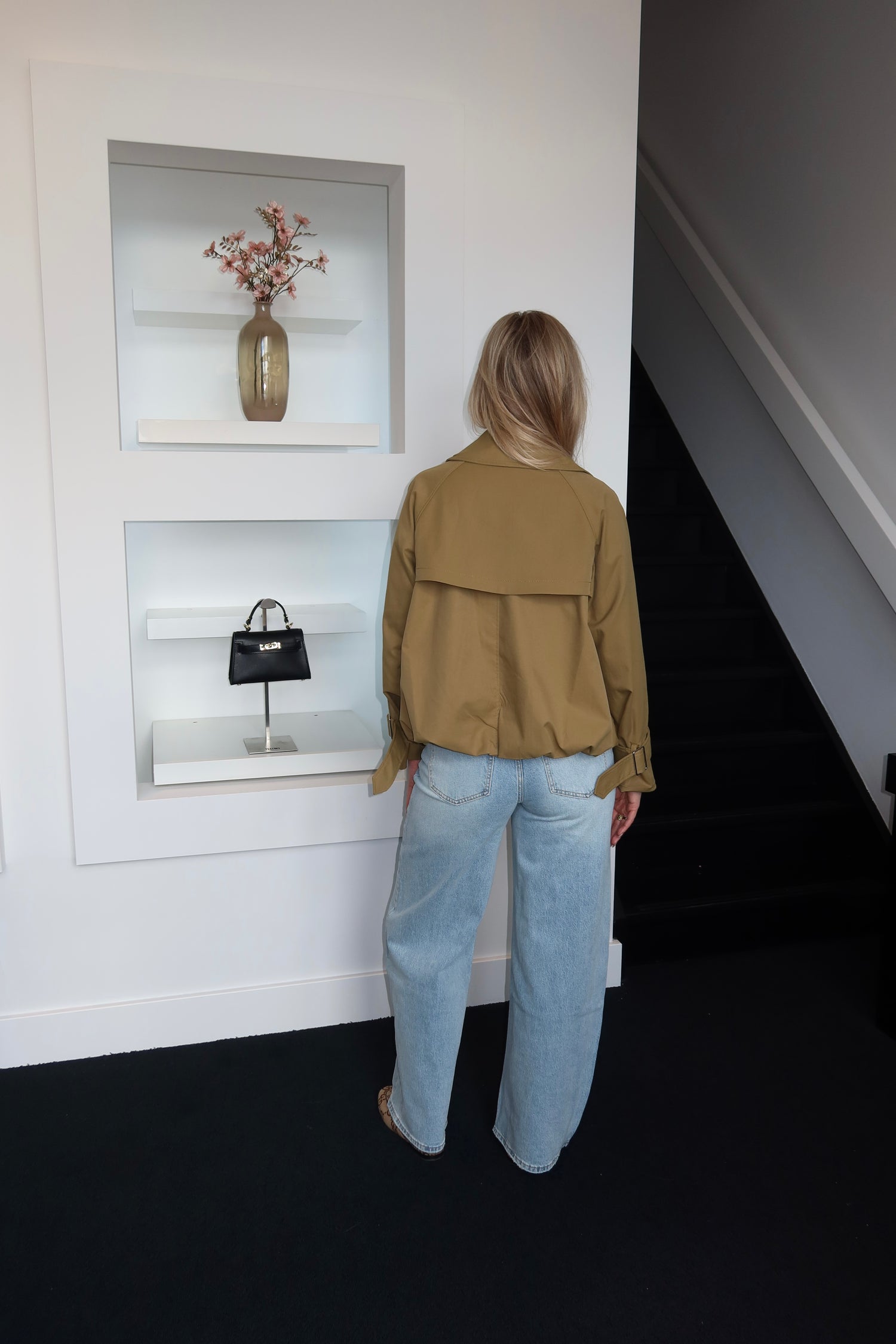 Bomber Trench Coat Olive