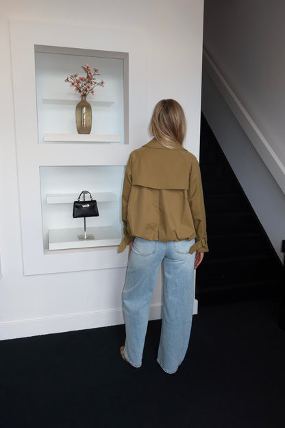 Bomber Trench Coat Olive