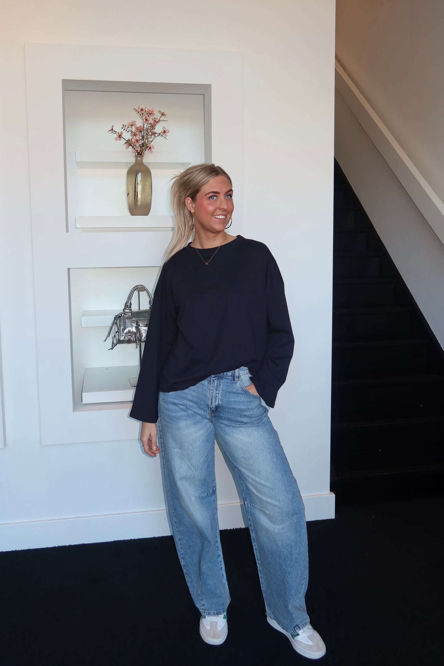 Basic Long Sleeve Navy