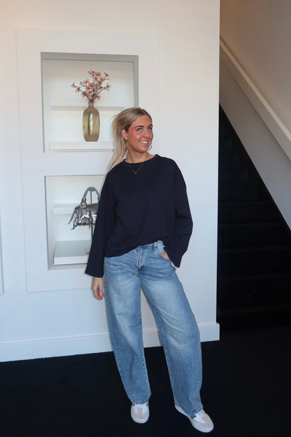 Basic Long Sleeve Navy