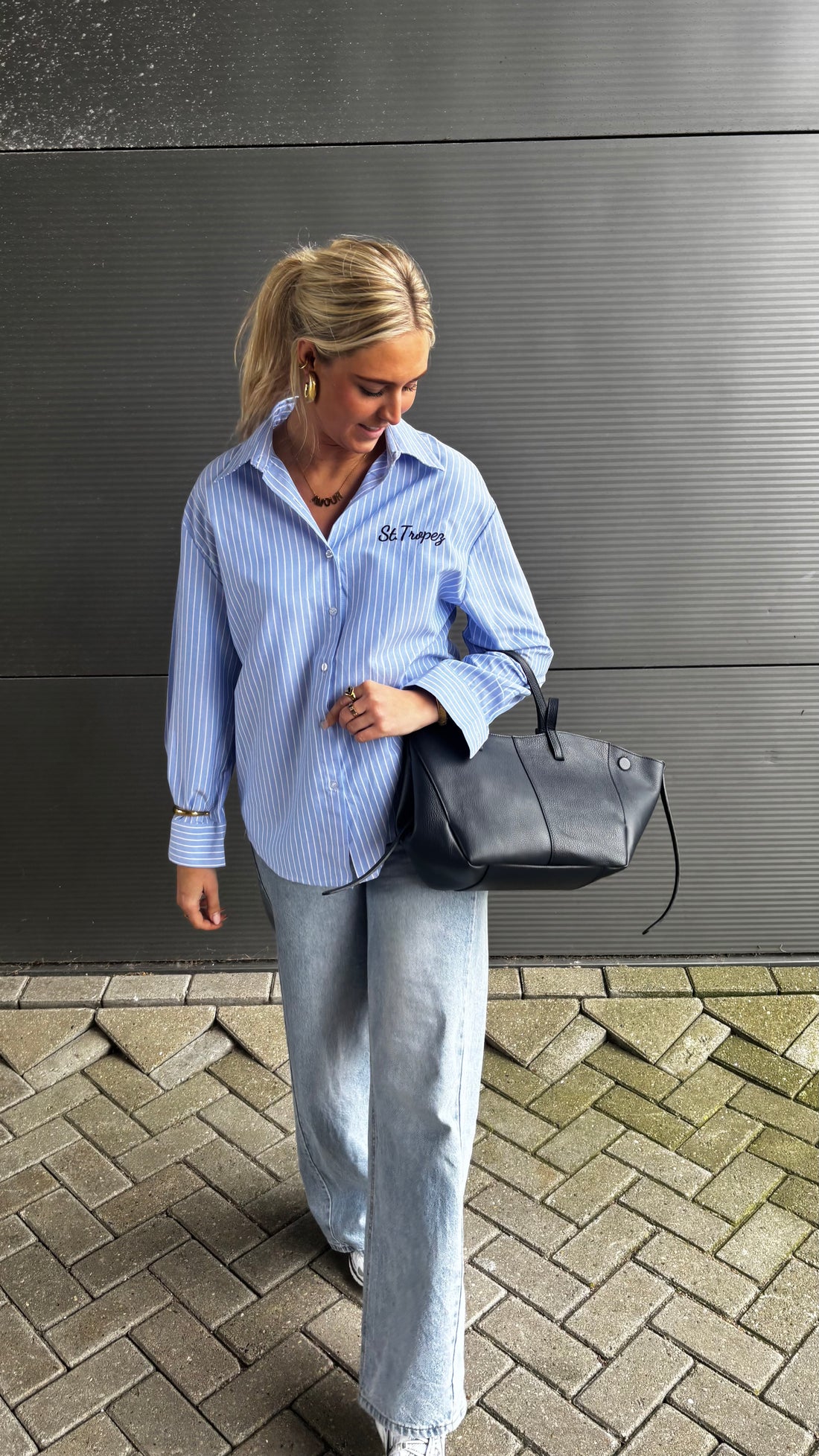 St Tropez Blouse Blue 15478