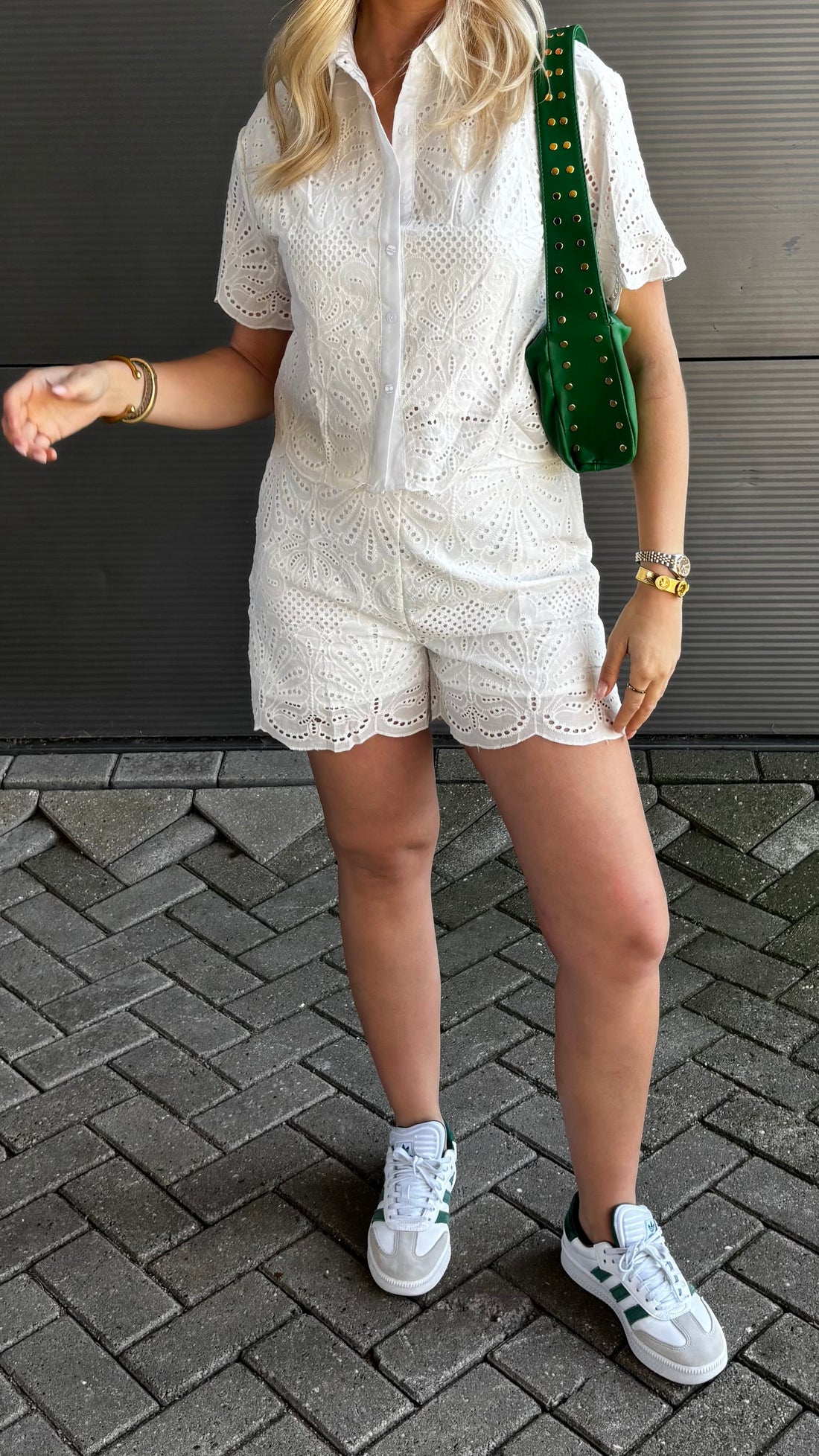 Benthe Broderie Set White 2407