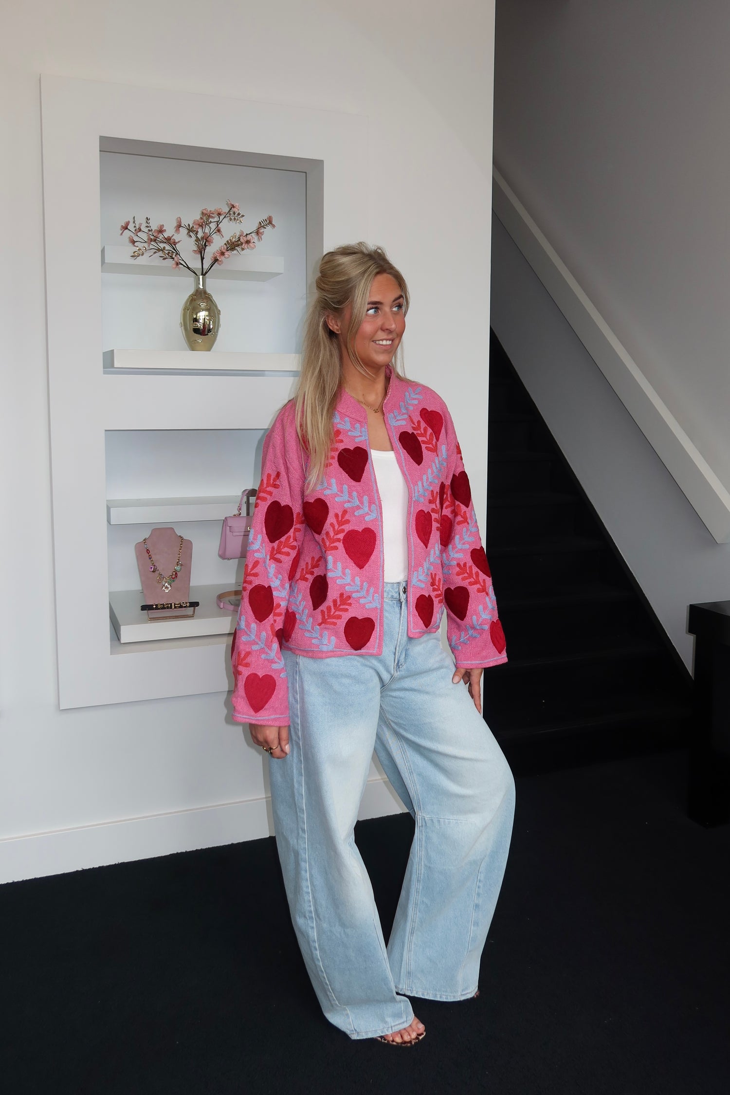 Signature One Jacket Pink Heart