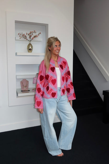 Signature One Jacket Pink Heart