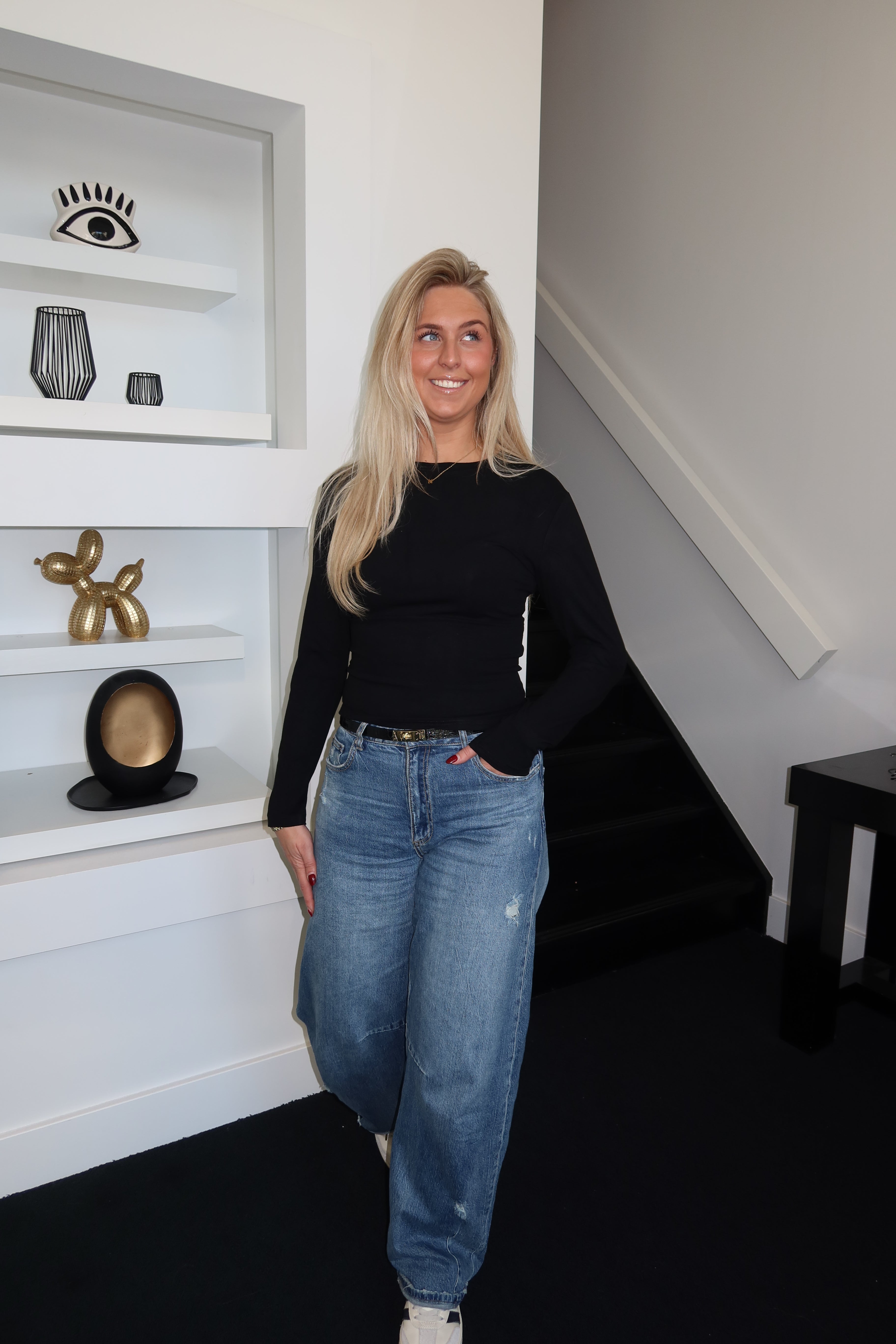 Hug Me Long Sleeve Black 2442-6