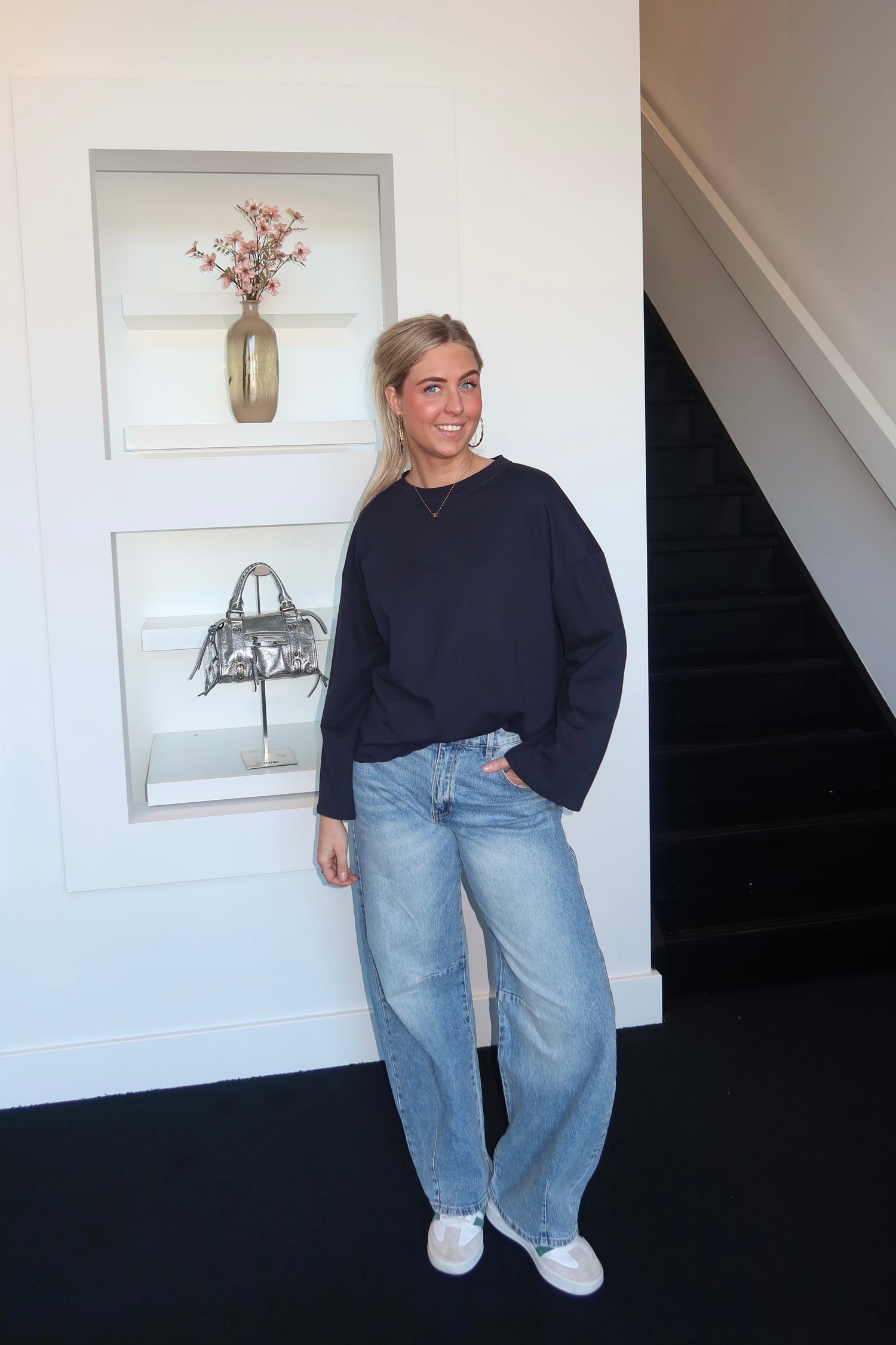 Basic Long Sleeve Navy