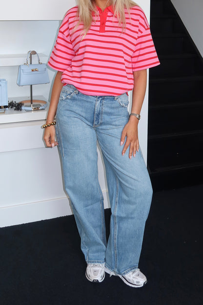 QH Baggy Curve High Waist Jeans 3912