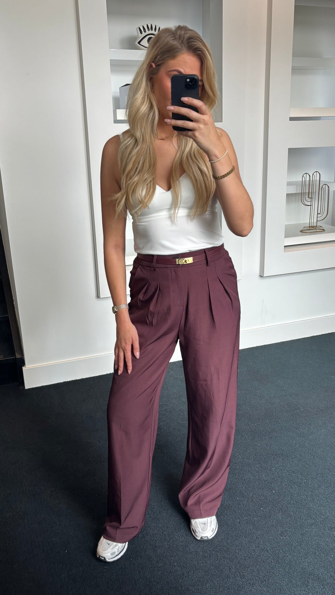 Romy Pantalon Burgundy 2473