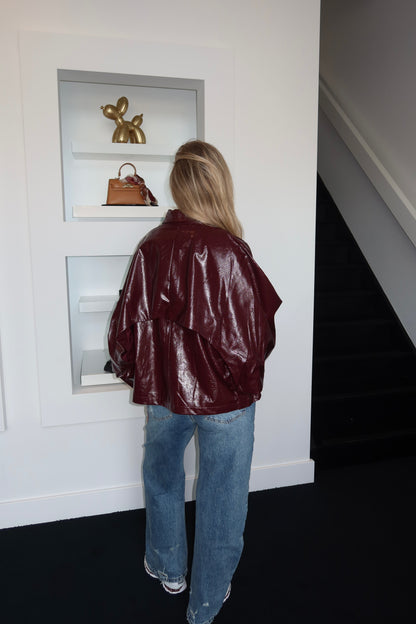 Eli Jacket Glossy Bordeaux