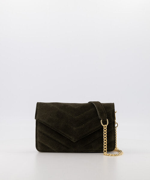 Laurie Suede Bag Olive