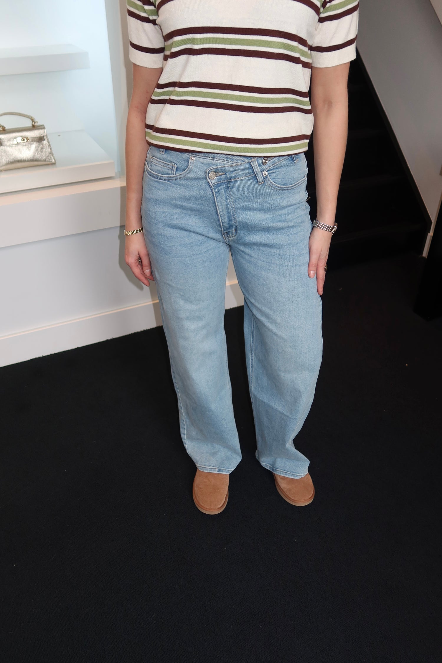 Laulia Crossover Dad Fit Jeans 3328-7