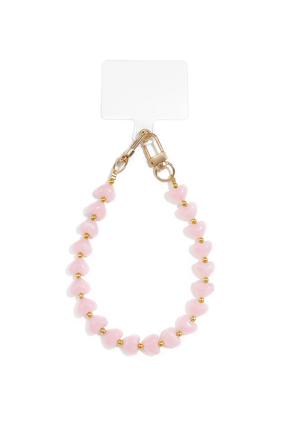 Heart Phone Cord Light Pink