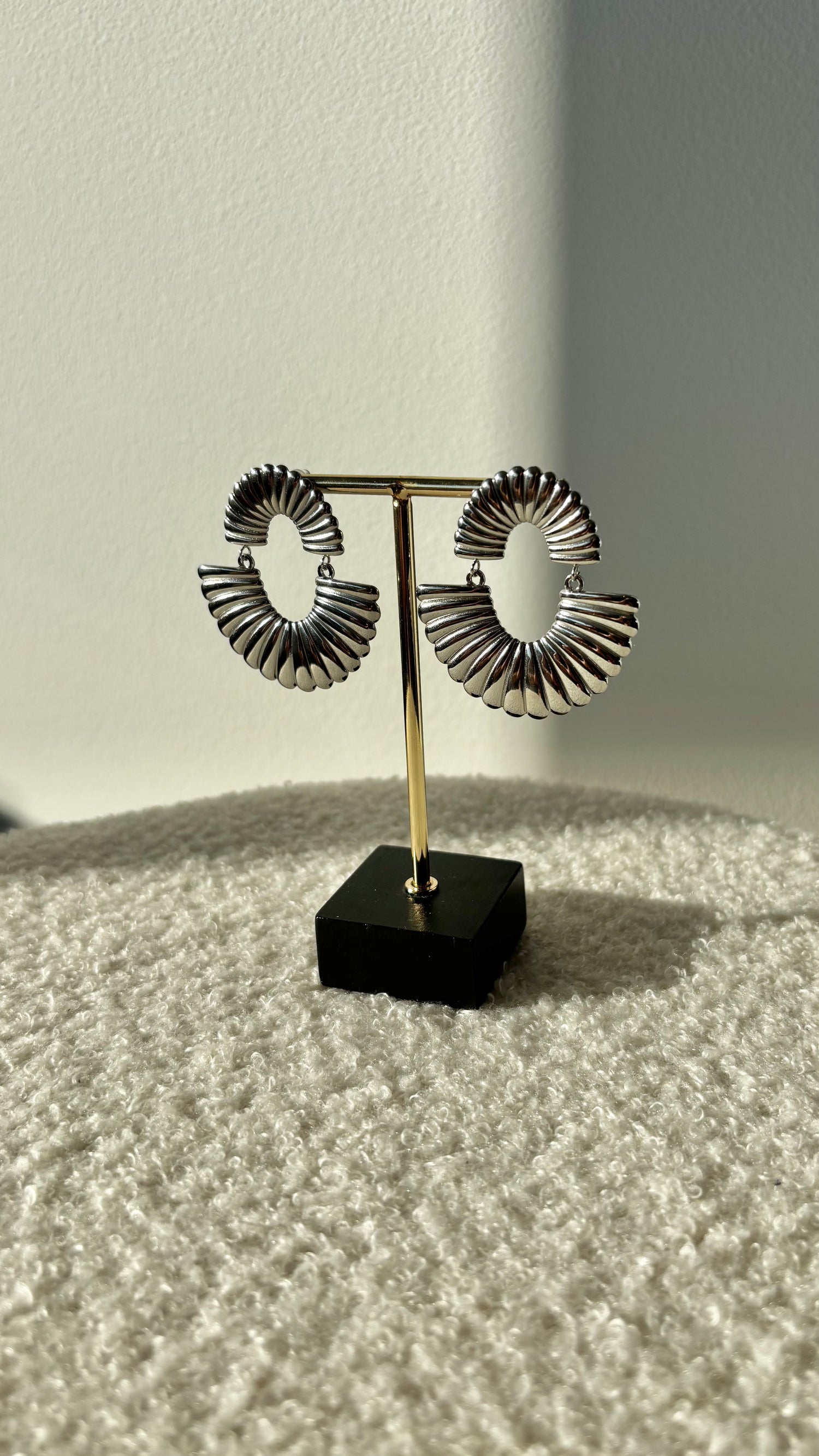 Wave Earrings Silver