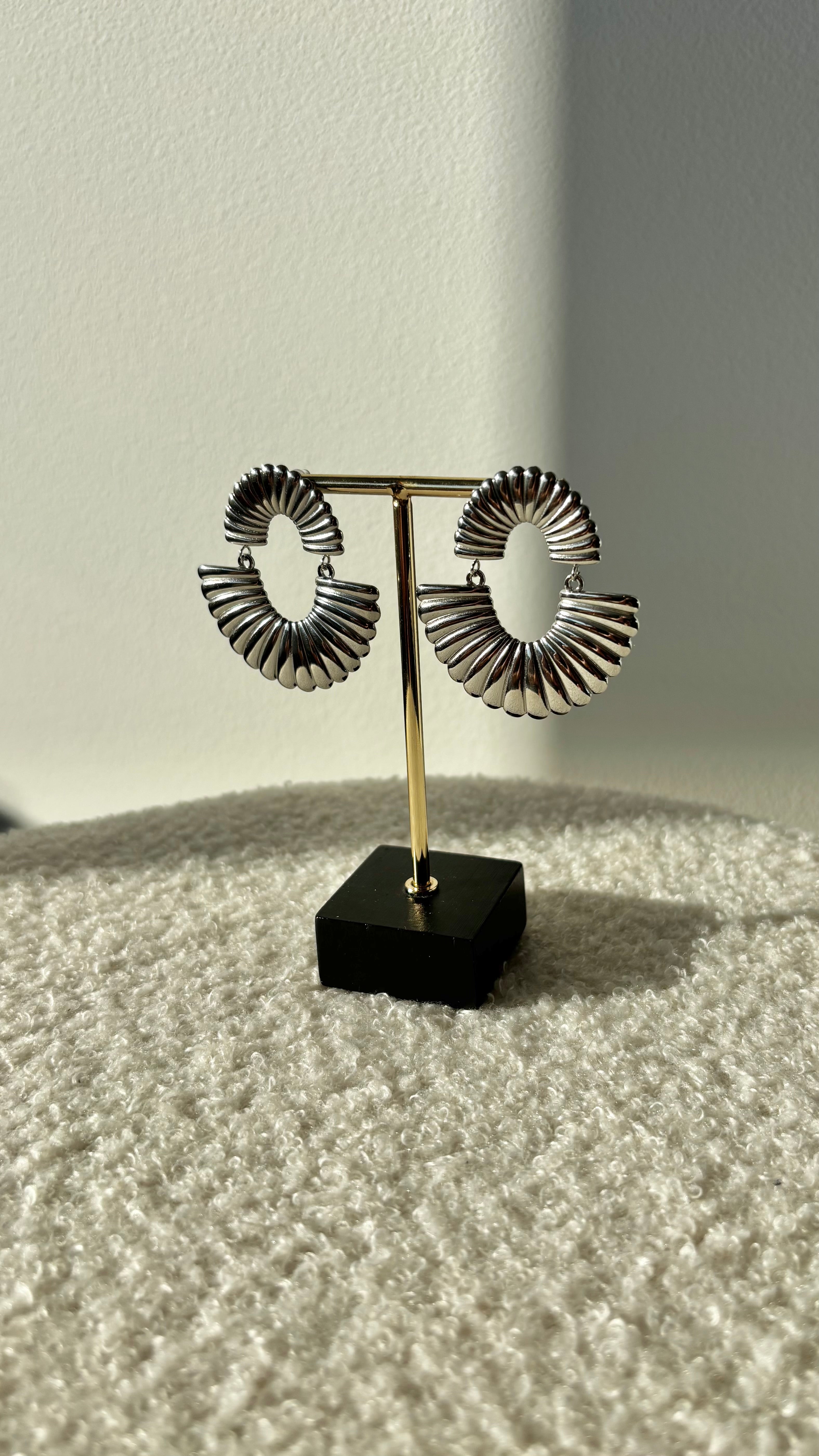 Wave Earrings Silver