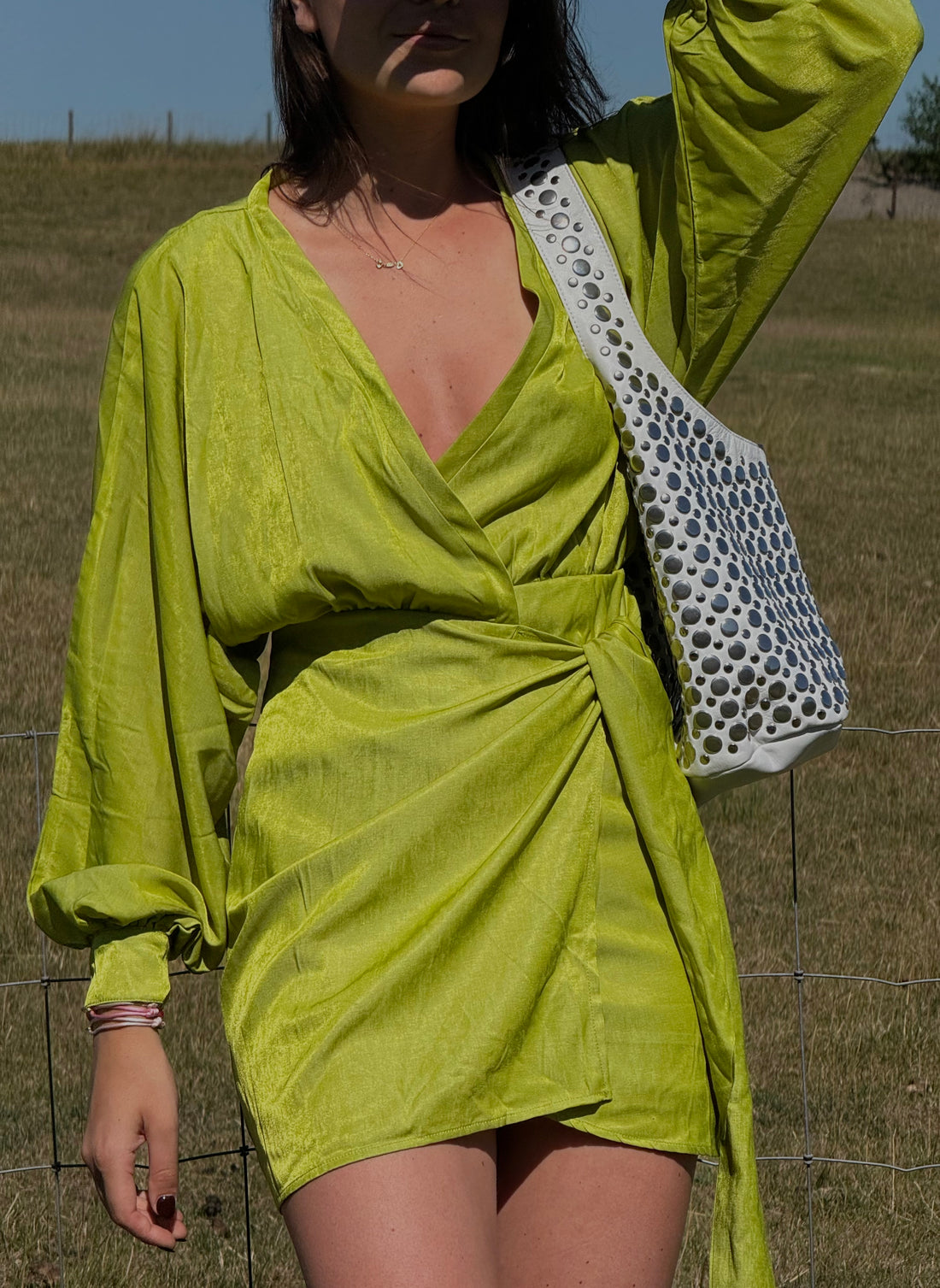 Emerald Glow Dress Apple Green