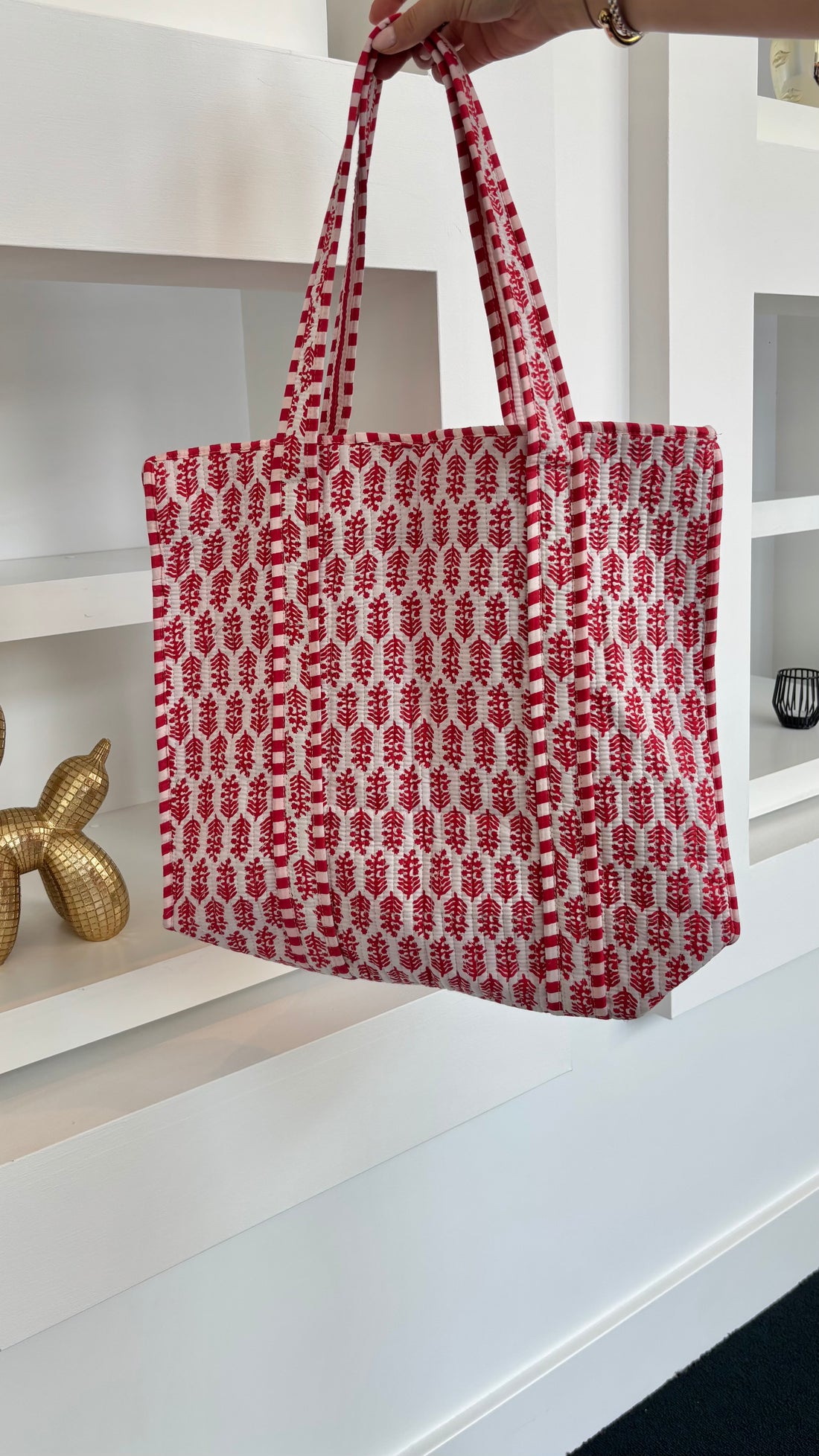 Rosy Rouge Tote Bag