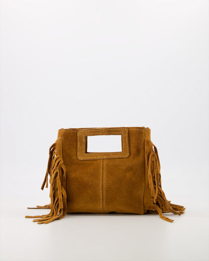 Miss Mini Suede Bag Cognac