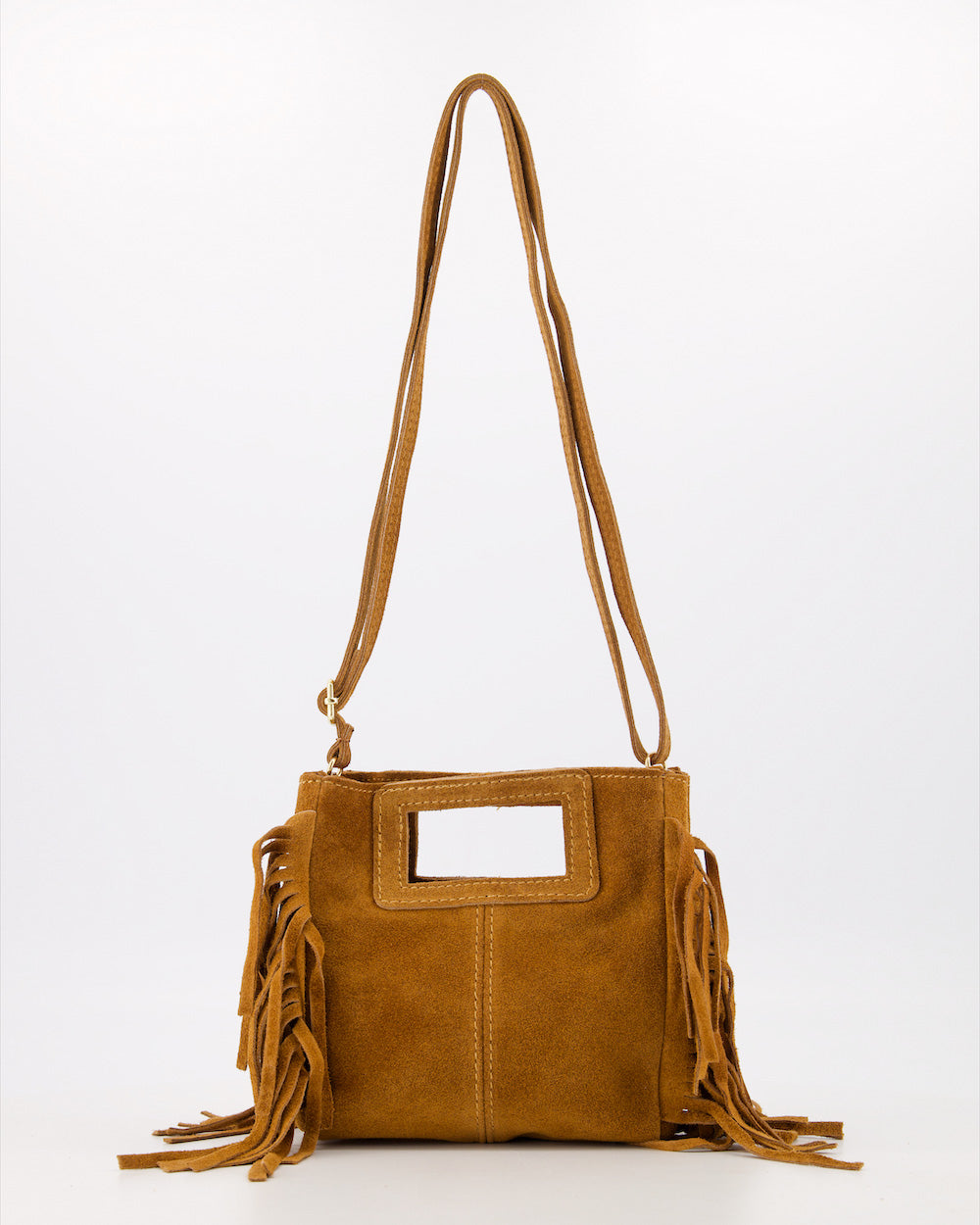 Miss Mini Suede Bag Cognac