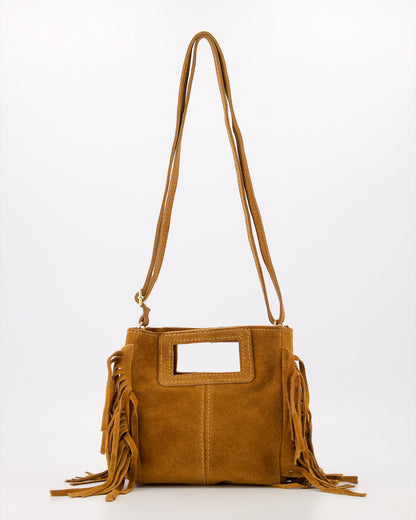 Miss Mini Suede Bag Cognac