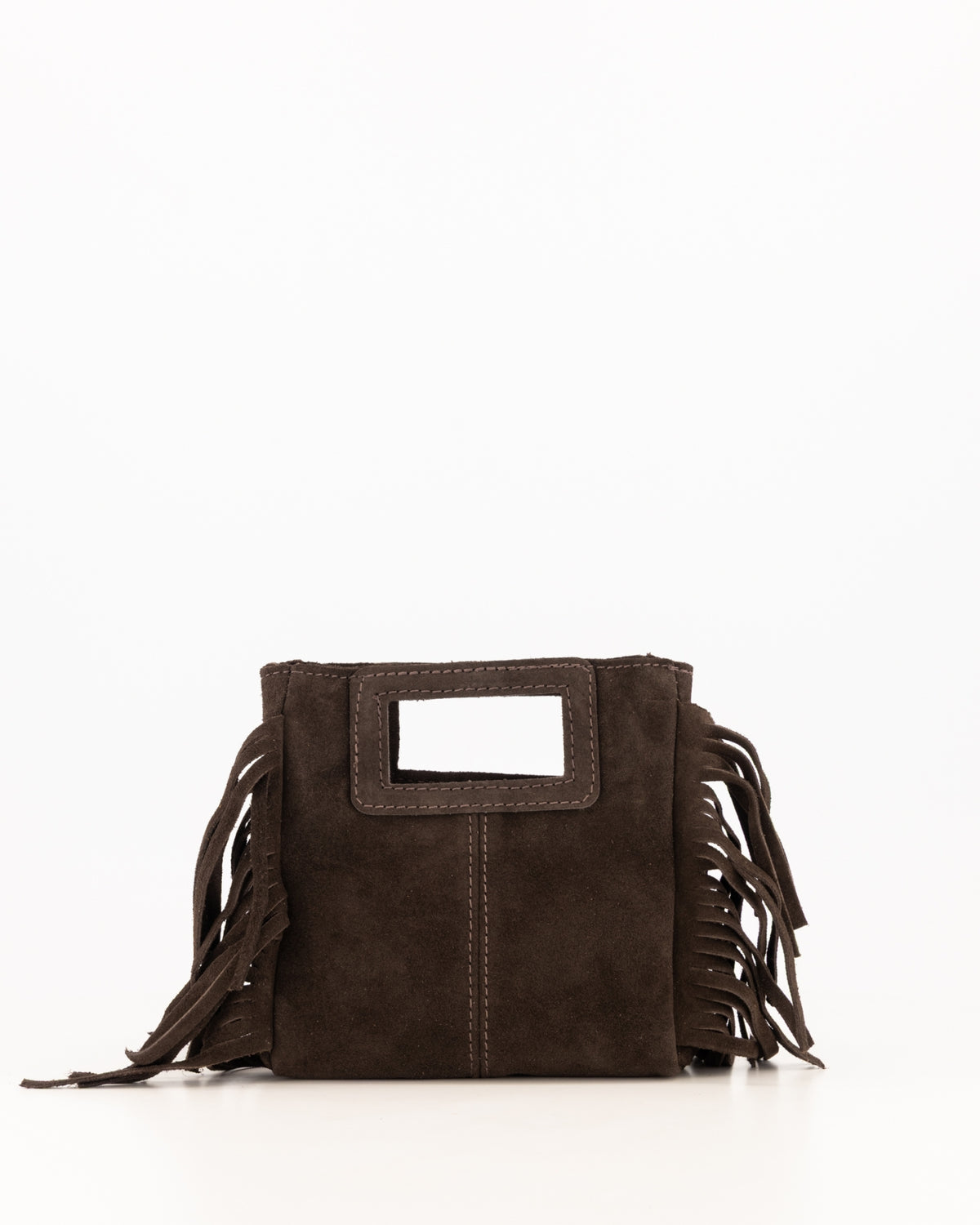 Miss Mini Suede Bag Dark Brown