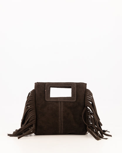 Miss Mini Suede Bag Dark Brown