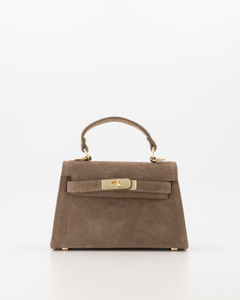 Kella Leather Bag Suede Taupe