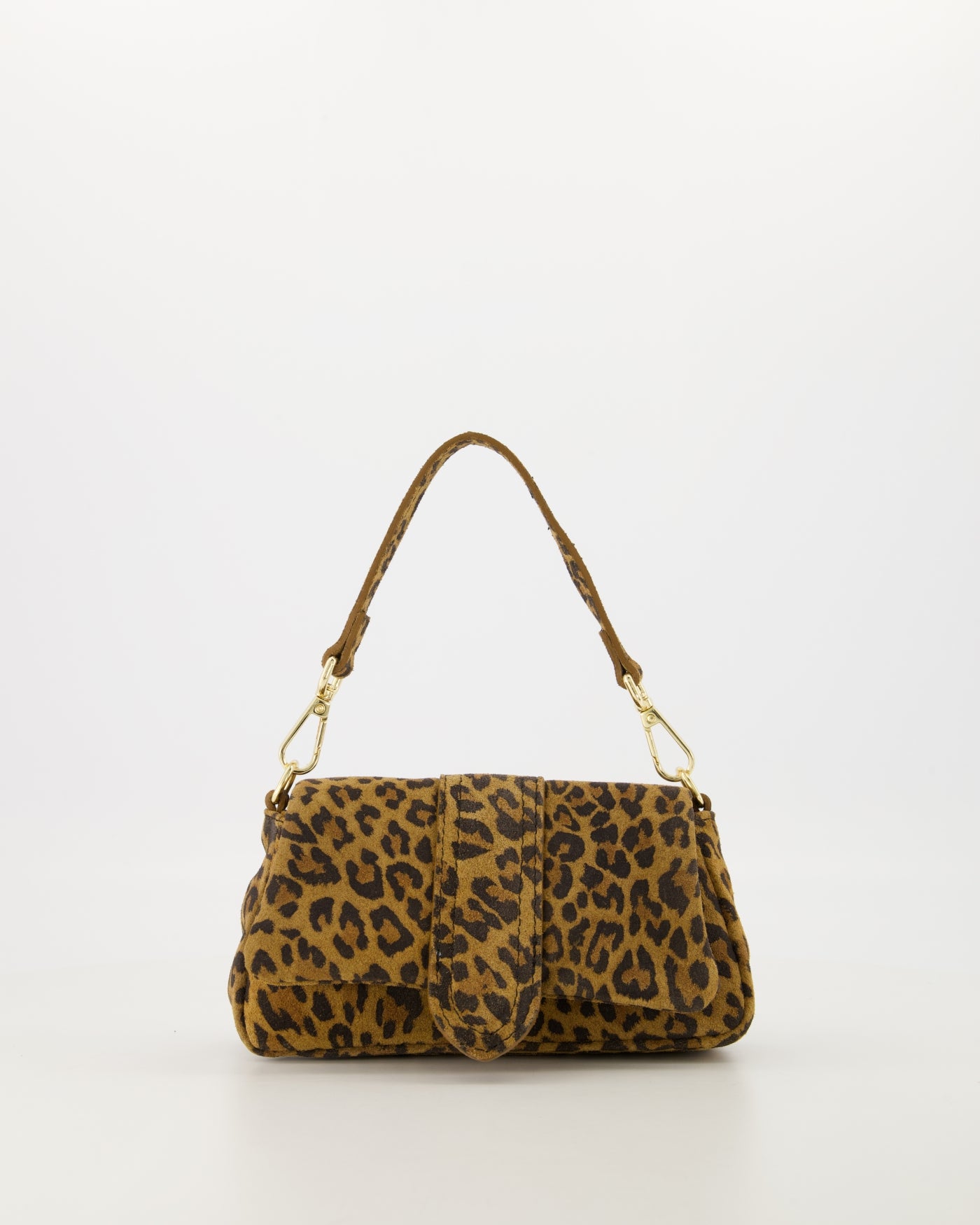 Molly Leopard Suede Bag