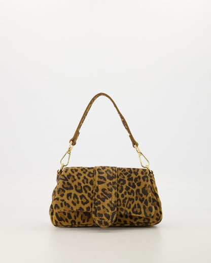 Molly Leopard Suede Bag