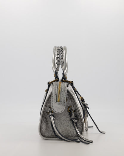 City Leather Bag Silver