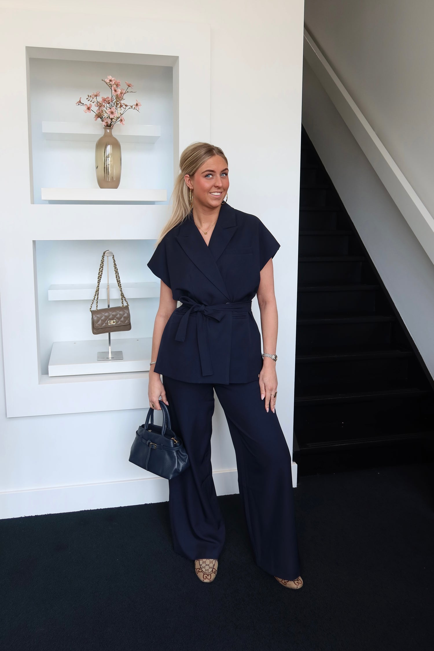 Mirte Blazer Gilet Navy