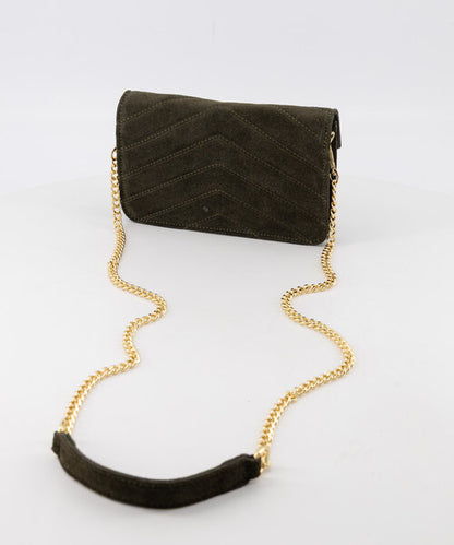 Laurie Suede Bag Olive