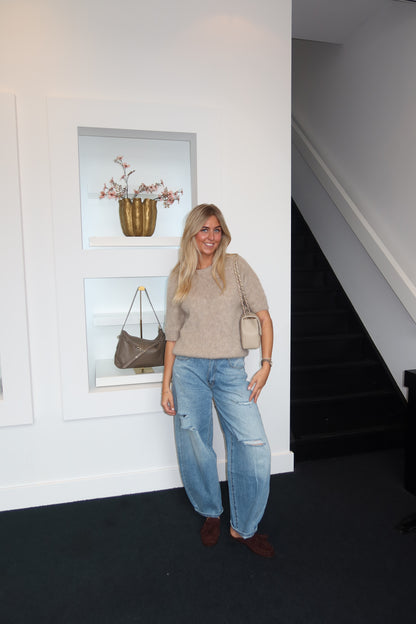 Knit Top Beige