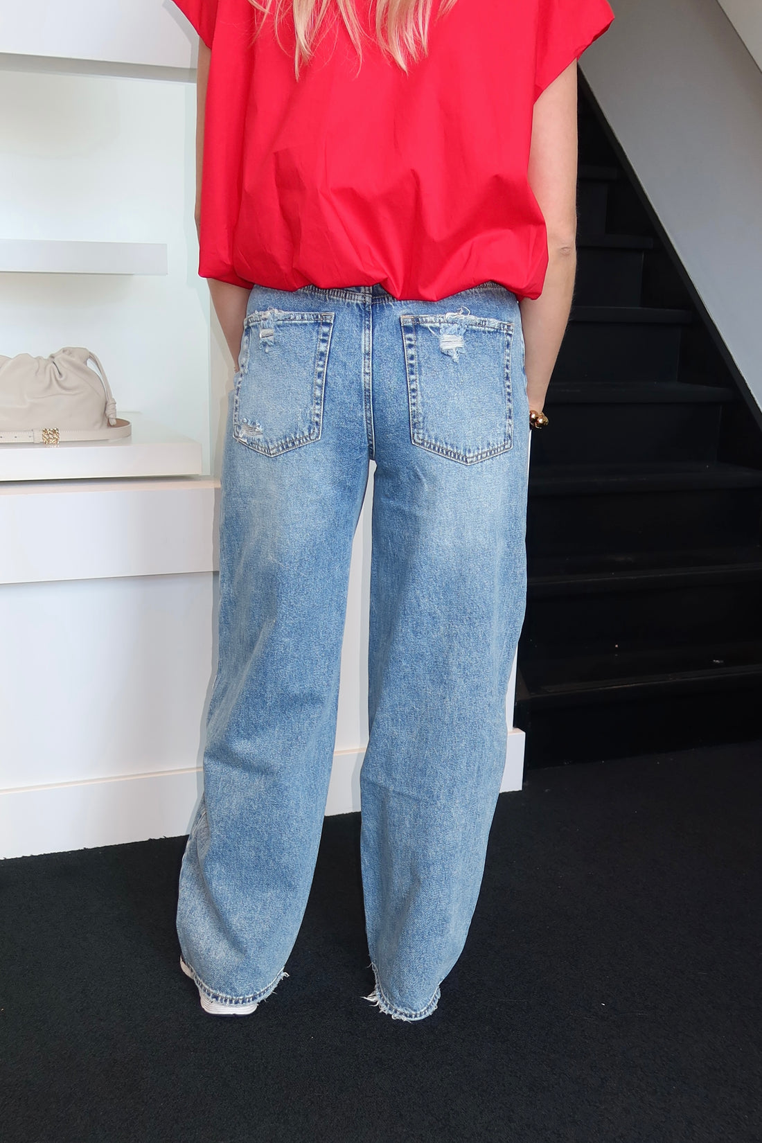 QH Fold Over Wide Leg Jeans 3931
