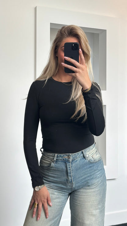 Monica Long Sleeve Body Black