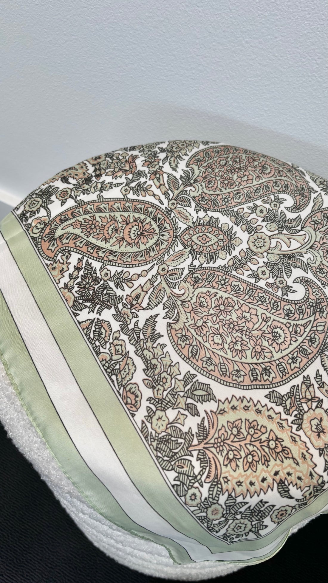 Jade Satin Scarf Mint Green
