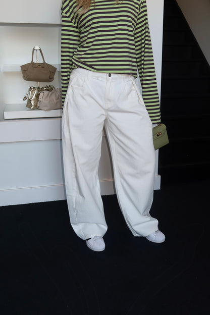 Redial Candes Baggy Jeans White 3616-7