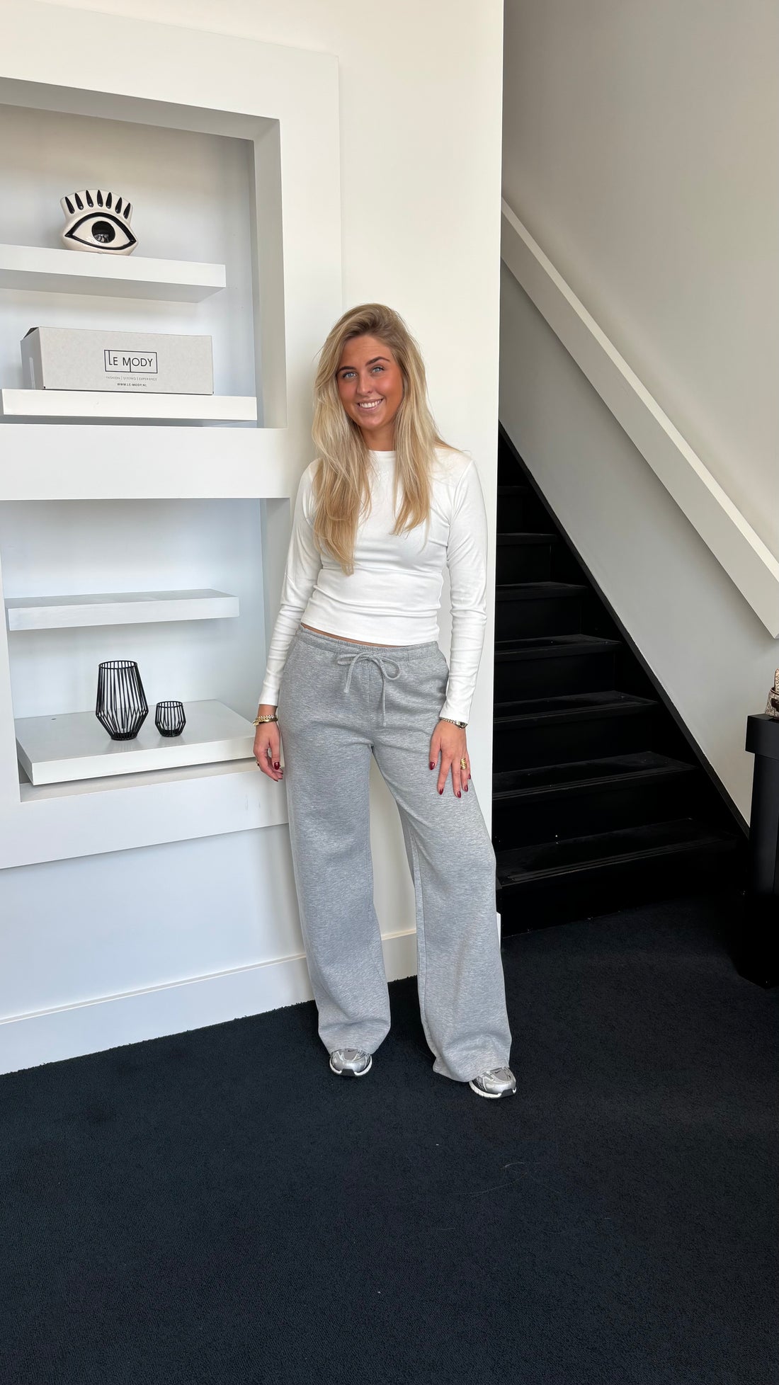 Wide Leg Jogger Tall Grey