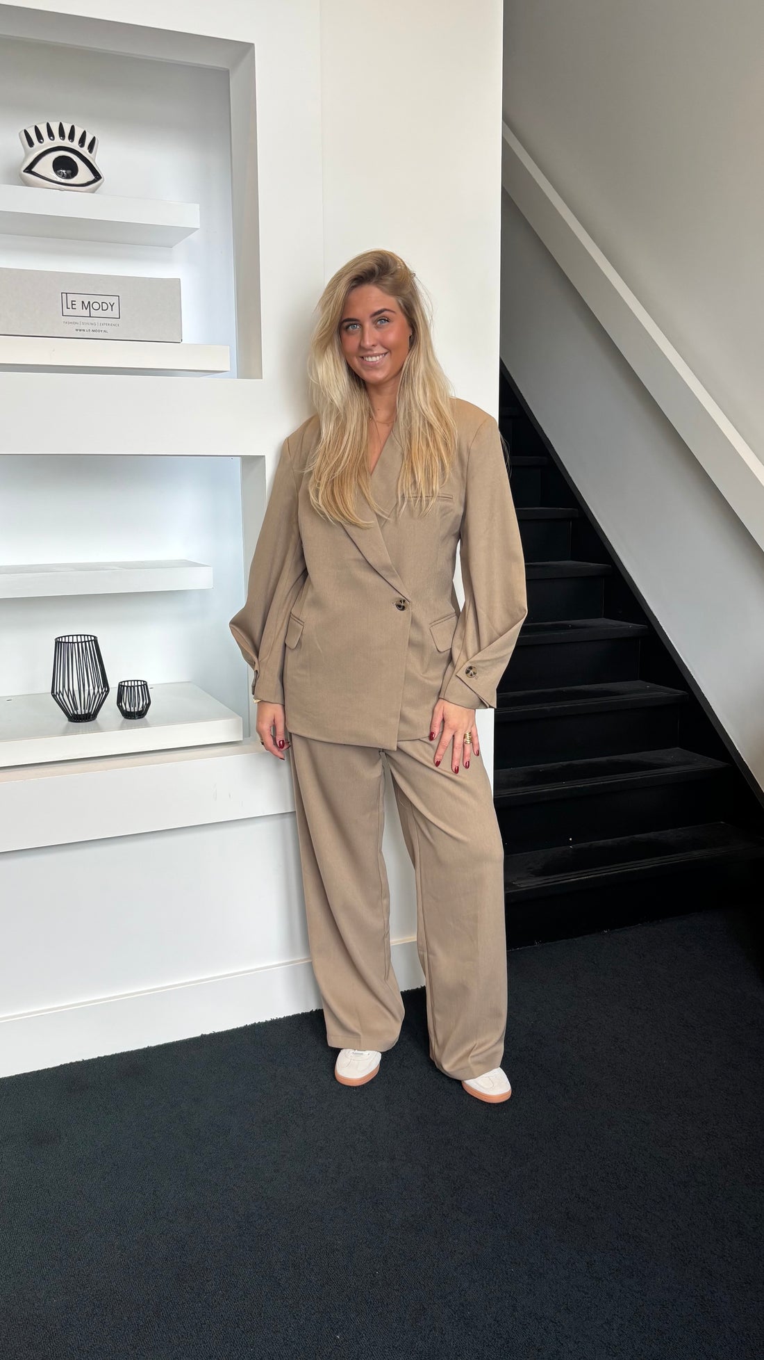 Statement Blazer Taupe 25233