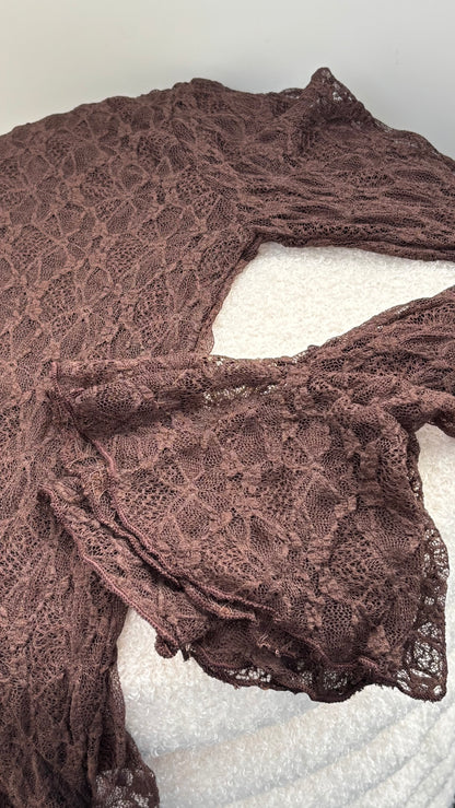 Macy Lace Top Brown 24219