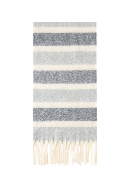 Striped Grey Scarf