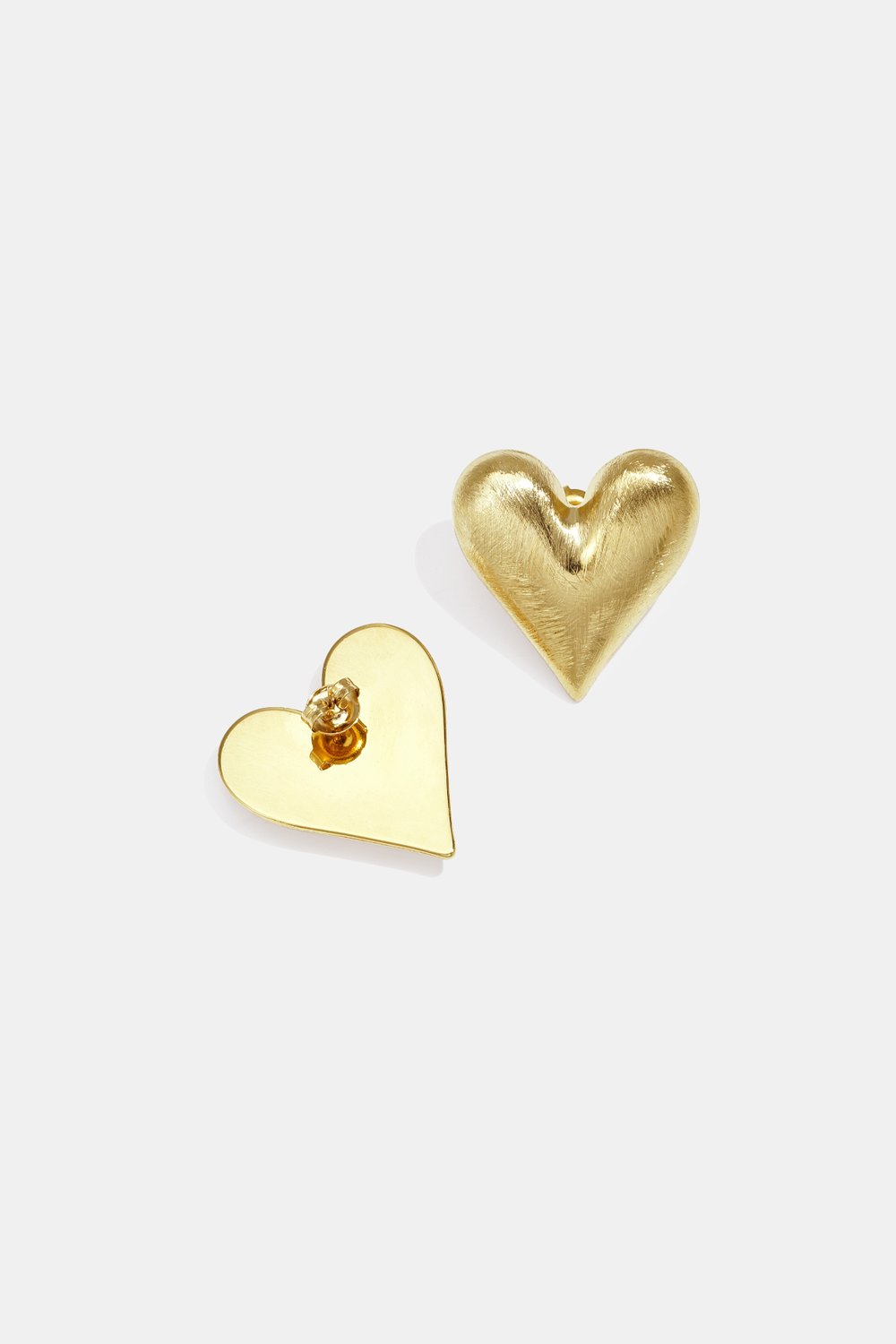 Heart Studs Gold
