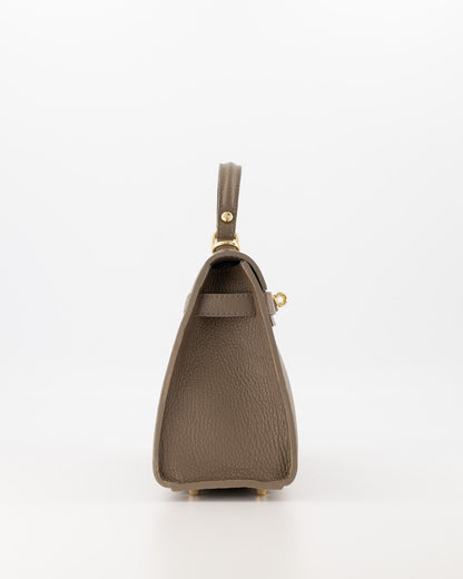 Kella Medium Leather Bag Taupe