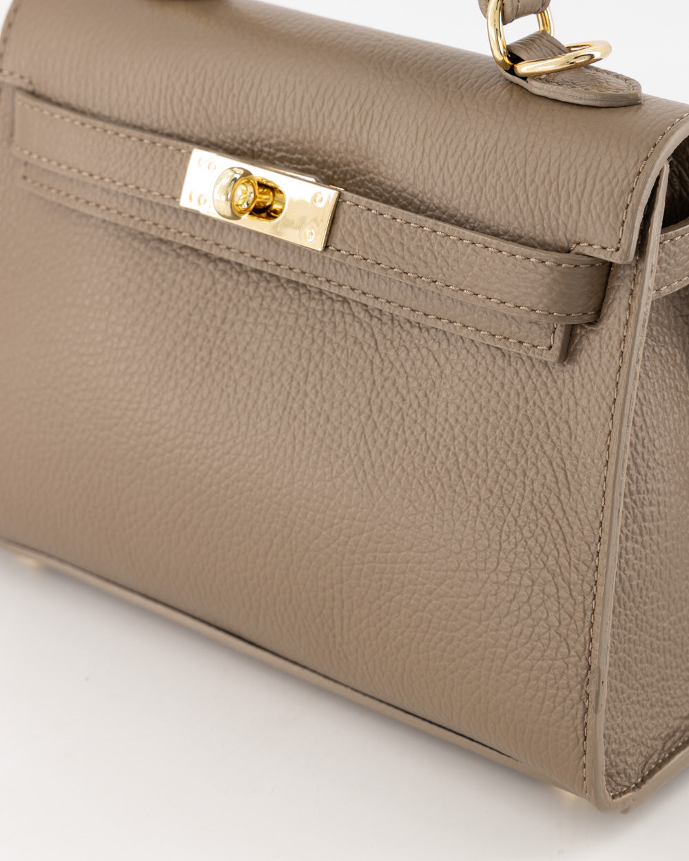 Kella Medium Leather Bag Taupe