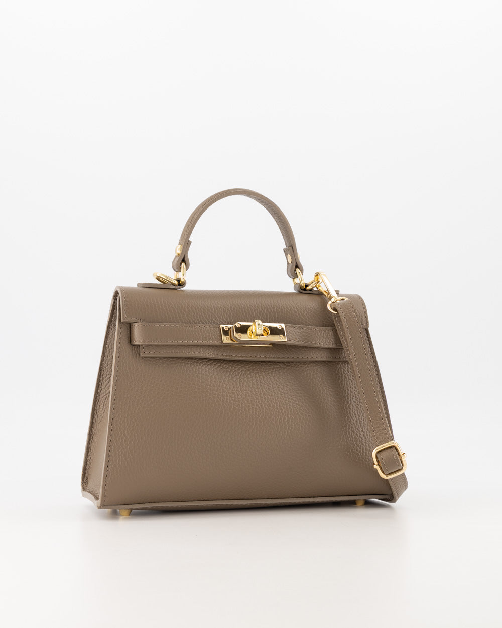 Kella Medium Leather Bag Taupe