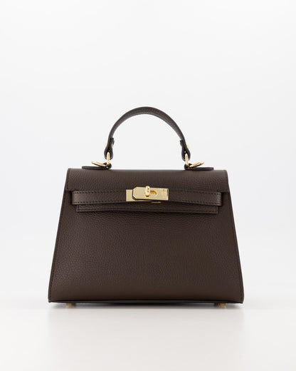 Kella Medium Leather Bag Brown