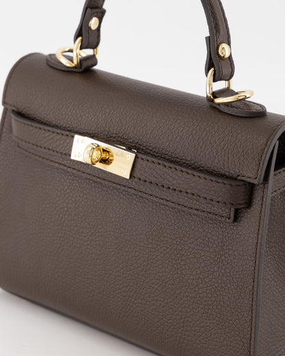 Kella Medium Leather Bag Brown